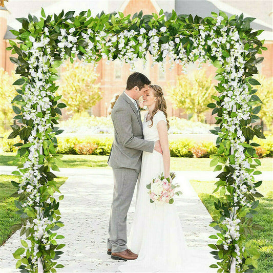 3x3M Square Wedding Arch Stand Metal Wedding Backdrop Decor White Flower Stand V767-XJJ382-WT-G1