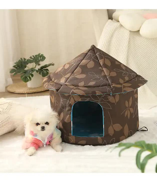 Outdoor Waterproof Cat House - Insulated, Weatherproof, Warm Shelter for Cats, Ideal for Winter Protection, V888-ELOSUNG10203