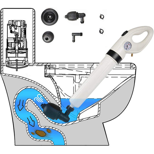 Powerful Air Drain Blaster Plunger for Toilet, Sink, and Floor Drains V888-ELOSUNG10375