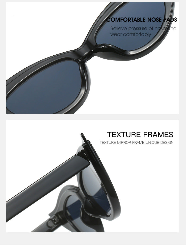 Retro Cat-Eye Sunglasses - Stylish Red Vintage Frames for Women V888-ELOSUNG10714