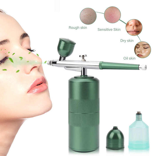 Pink Portable Oxygen Infusion Nano Spray Facial Beauty Instrument - High Pressure Needle-Free Skin Care Mist V888-ELOSUNG13701