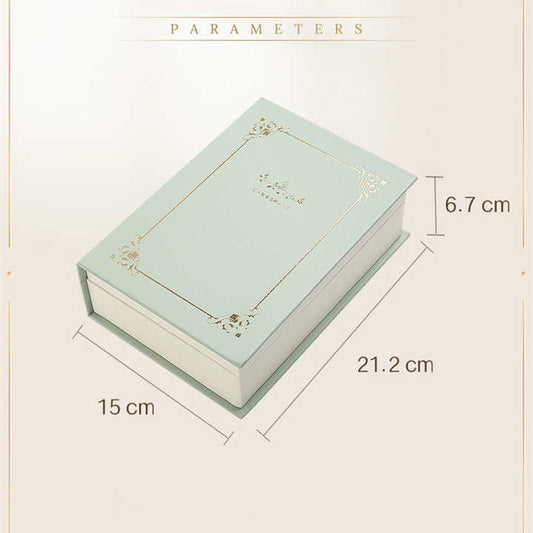 Beige Creative PU Jewelry Storage Book - Magnetic Closure Organizer for Earrings, Rings, and Necklaces(The V888-ELOSUNG13842
