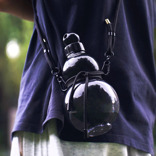 32oz Black Myth Wukong Inspired Gourd Water Plastic Green Bottle - Decorative Double-Layer Flask with V888-ELOSUNG15165