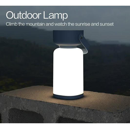 Blue Rechargeable Portable Camping Lantern - Lightweight LED Tent Light with Handle V888-ELOSUNG16261