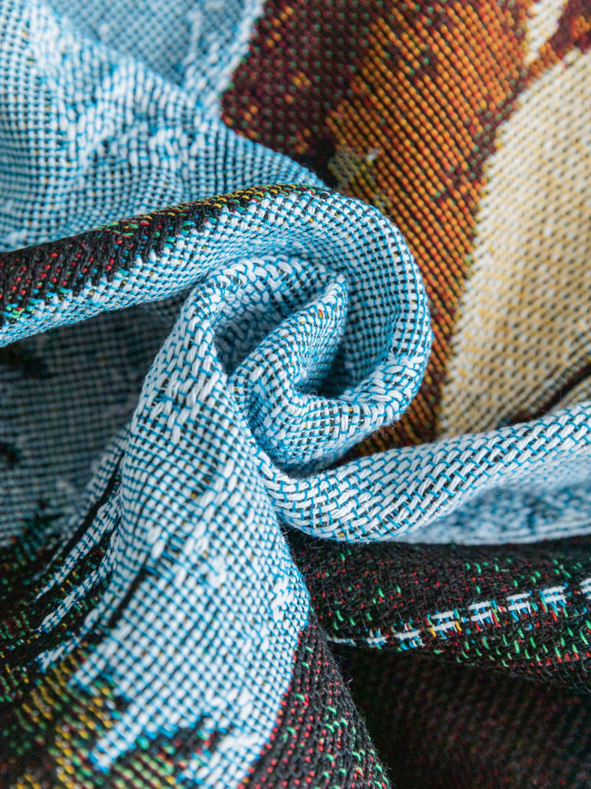 Safari-Inspired Woven Blanket - 160x130cm Artistic Tapestry Throw with Tassel Edges V888-ELOSUNG16736