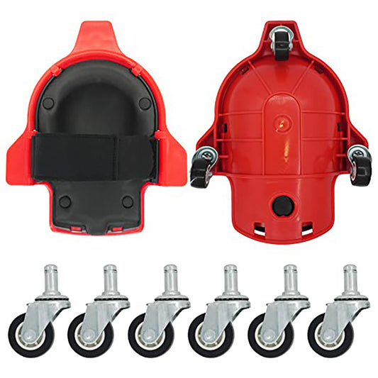 1 Pair Set Red Multi-Function Knee Pads with Swivel Wheels for Comfortable Knee Protection - Ideal for V888-ELOSUNG17565