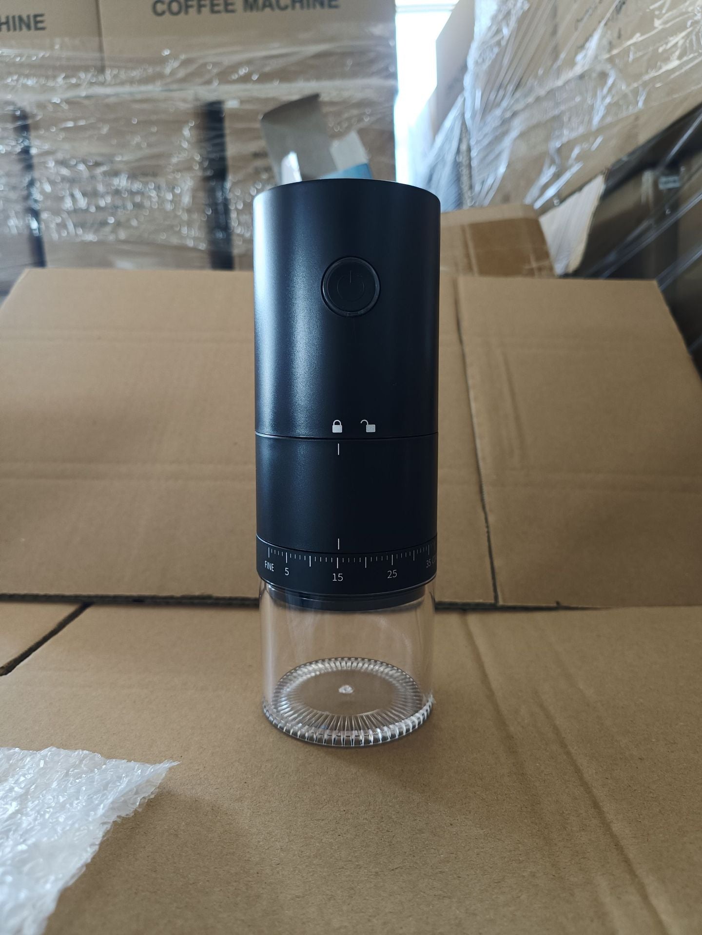 Portable Electric Coffee Grinder - 1500mAh Battery, 30-Mesh Fine Grind, USB-C Charging V888-ELOSUNG18152