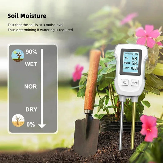 3-in-1 Soil Detector for pH, Moisture, and Temperature - Gardening Tool for Healthy Plants (Battery not V888-ELOSUNG18265