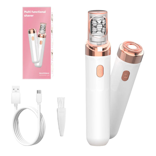 Pink 2-in-1 Mini Electric Shaver and Hair Removal Device for Women V888-ELOSUNG18300