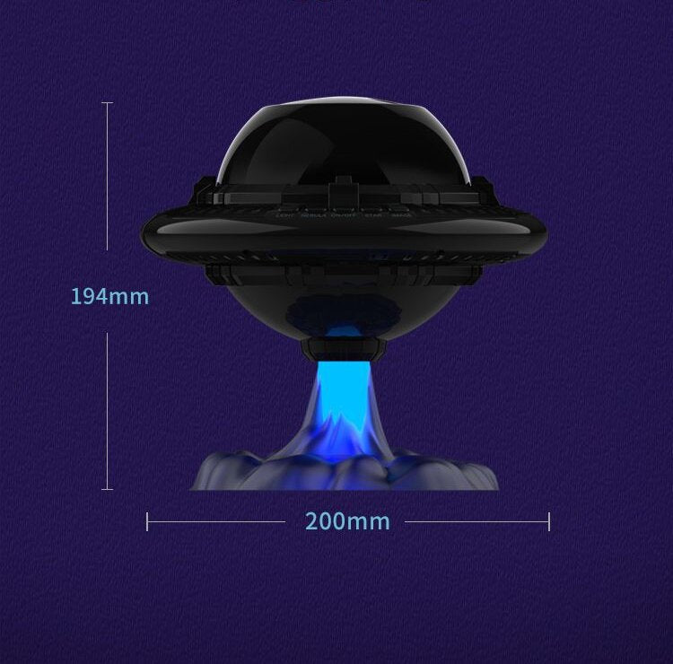 Flying Saucer Starry Sky Projection Lamp - Ambient Mood Light V888-ELOSUNG18359