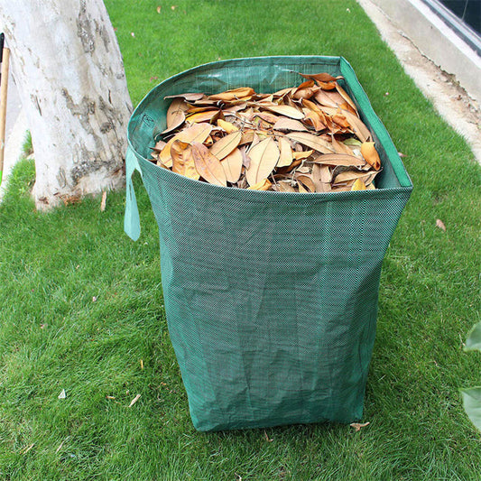 Heavy Duty Horizontal Garden Leaf Collection Bag - Large Capacity Waterproof Waste Scoop Tarp with Reinforced V888-ELOSUNG18479
