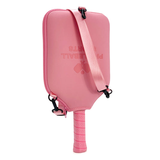 SA03 Pink Neoprene Pickleball Paddle Cover (racket not included) - Protective Crossbody Bag with Adjustable V888-ELOSUNG18482