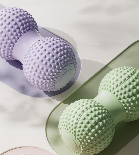Black 2pcs Fascia Ball Foot Arch Massager Peanut Ball for Muscle Relaxation, Deep Tissue Release, Yoga V888-ELOSUNG20296