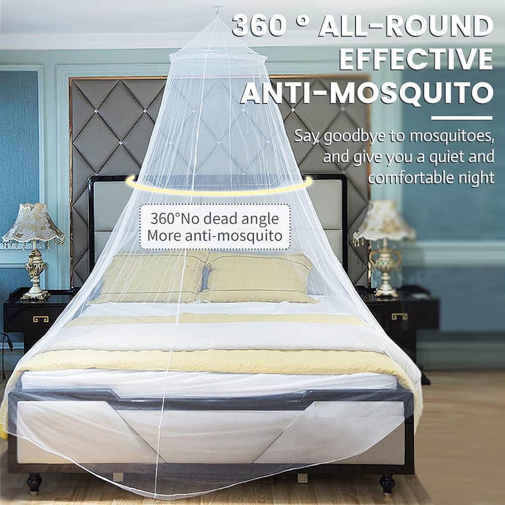 Pink Hanging Princess Bed Canopy Mosquito Net - Dome Bedding for Dorm Rooms & Bedrooms (Fits 1.5m Beds) V888-ELOSUNG21271