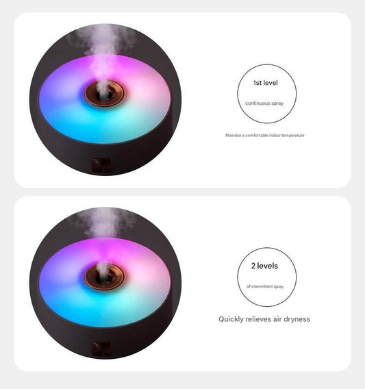 Gray 300ml USB Air Humidifier - Quiet Mini Humidifier for Bedroom, Office, Car V888-ELOSUNG22834