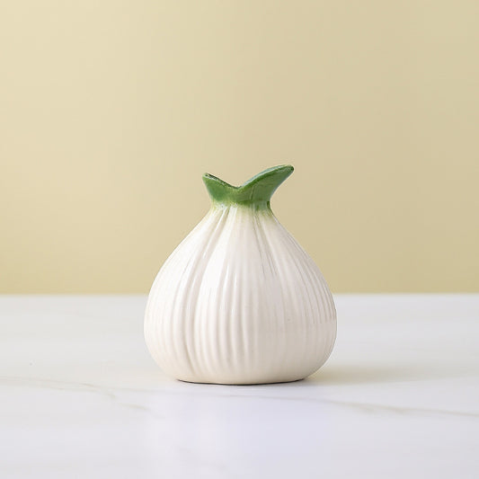 2 Pcs Creative Onion-Shaped Ceramic Vase for Hydroponic Plants - Cute INS Style Floral Decor for Living Room V888-ELOSUNG23752