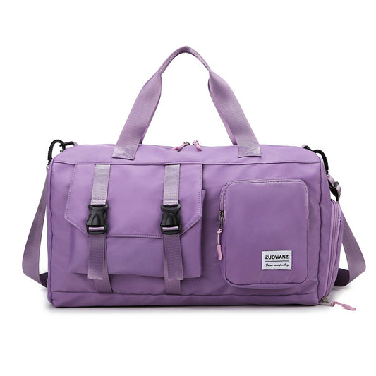 Purple Holographic Gym Duffel Bag - Dry Wet Separation - Large Capacity V888-ELOSUNG24428