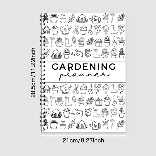 2-Pack Gardening Journal Set - 28.5x21cm (11.22x8.27in) Plant Care Tracker with Watering Schedule - V888-ELOSUNG24570