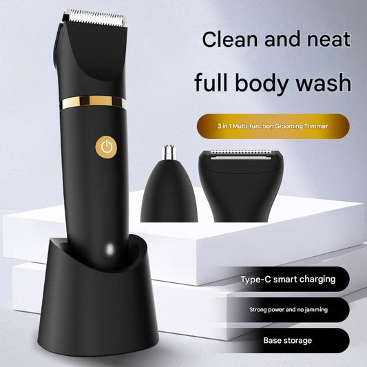 3-in-1 Men's Electric Body Groomer & Hair Clipper Kit - Waterproof, USB-C Rechargeable with Charging V888-ELOSUNG25678