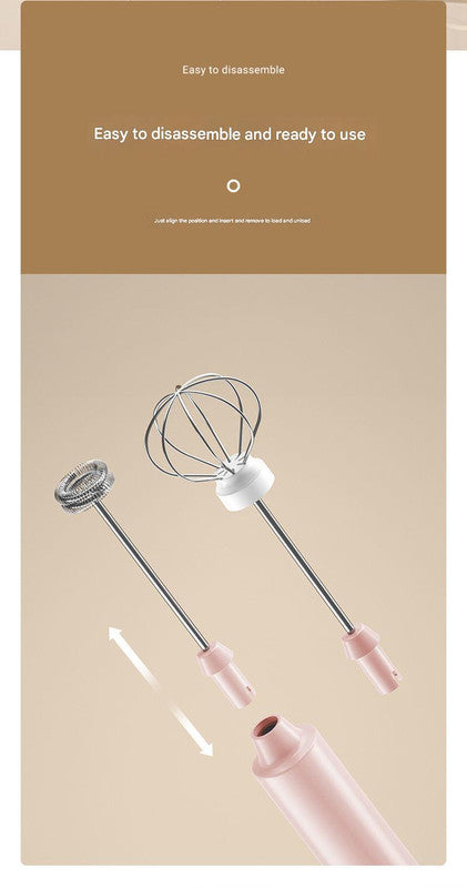 Green Cordless Drink Mixer & Frother Wand - USB Powered(Spring bubbler head) V888-ELOSUNG26375