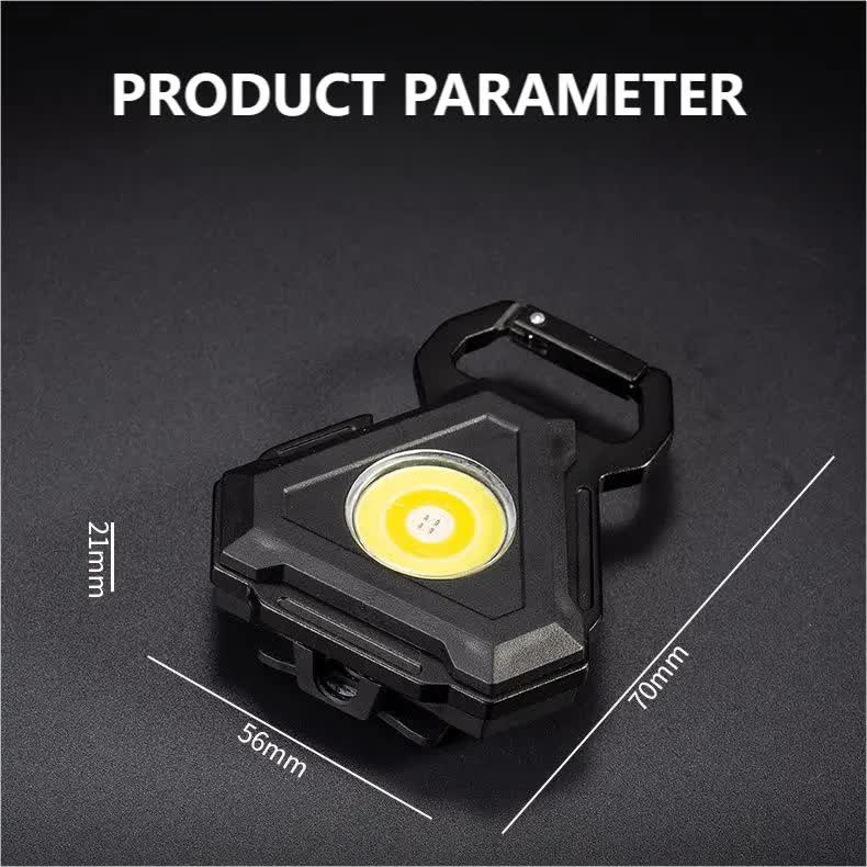 2 pcs Triangle Mini flashlight for outdoor and self-defense use V888-ELOSUNG26589