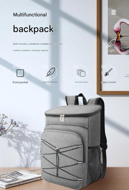 Black Large Insulated Cooler Backpack - Leakproof, Lightweight for Picnic, Beach, Camping V888-ELOSUNG26713
