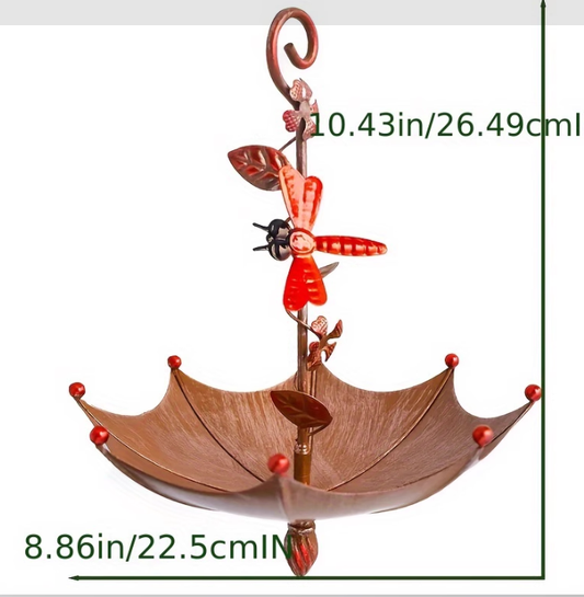 Nectar Charming Hanging Umbrella Bird Feeder - Decorative Outdoor Garden Accent V888-ELOSUNG28021