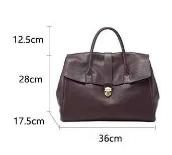 Black Spacious Women's PU Leather Tote Bag with Laptop Compartment V888-ELOSUNG28570
