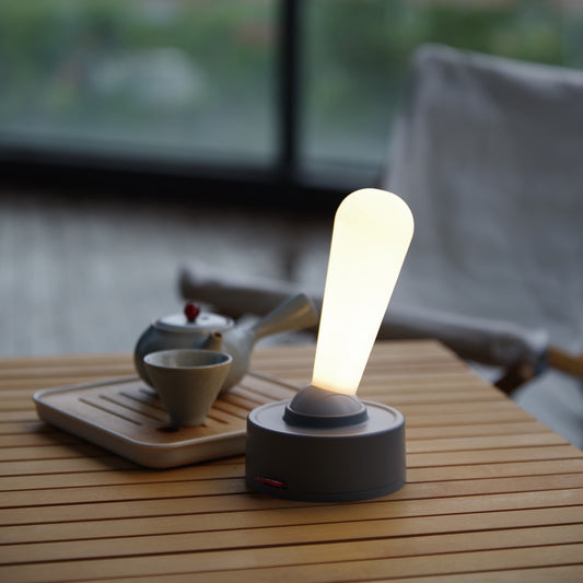 Grey Vintage Toggle Rechargeable Night Light - Minimalist Bedside Ambiance V888-ELOSUNG28697