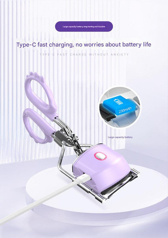 Heated Eyelash Curler with 2 Temperature Controls, Long-Lasting Curl(pink) V888-ELOSUNG29183