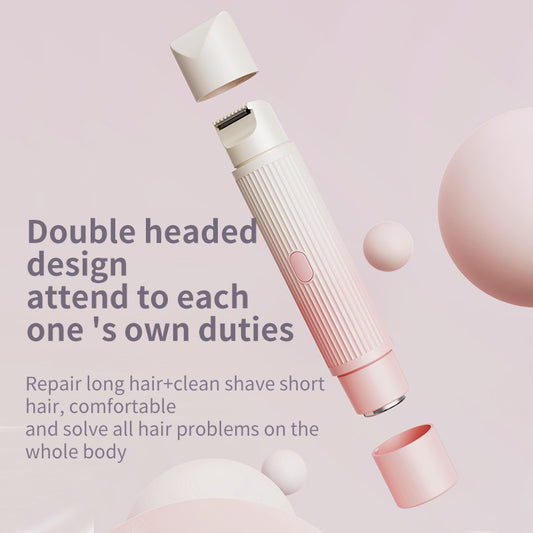 2-in-1 Electric Lady Shaver & Trimmer - Gentle Full Body Hair Removal, Portable & USB Rechargeable(Gradient V888-ELOSUNG29297