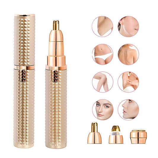 3-in-1 Rechargeable Electric Trimmer for Women - Nose, Eyebrow & Facial Hair Remover with Washable Heads & V888-ELOSUNG29999