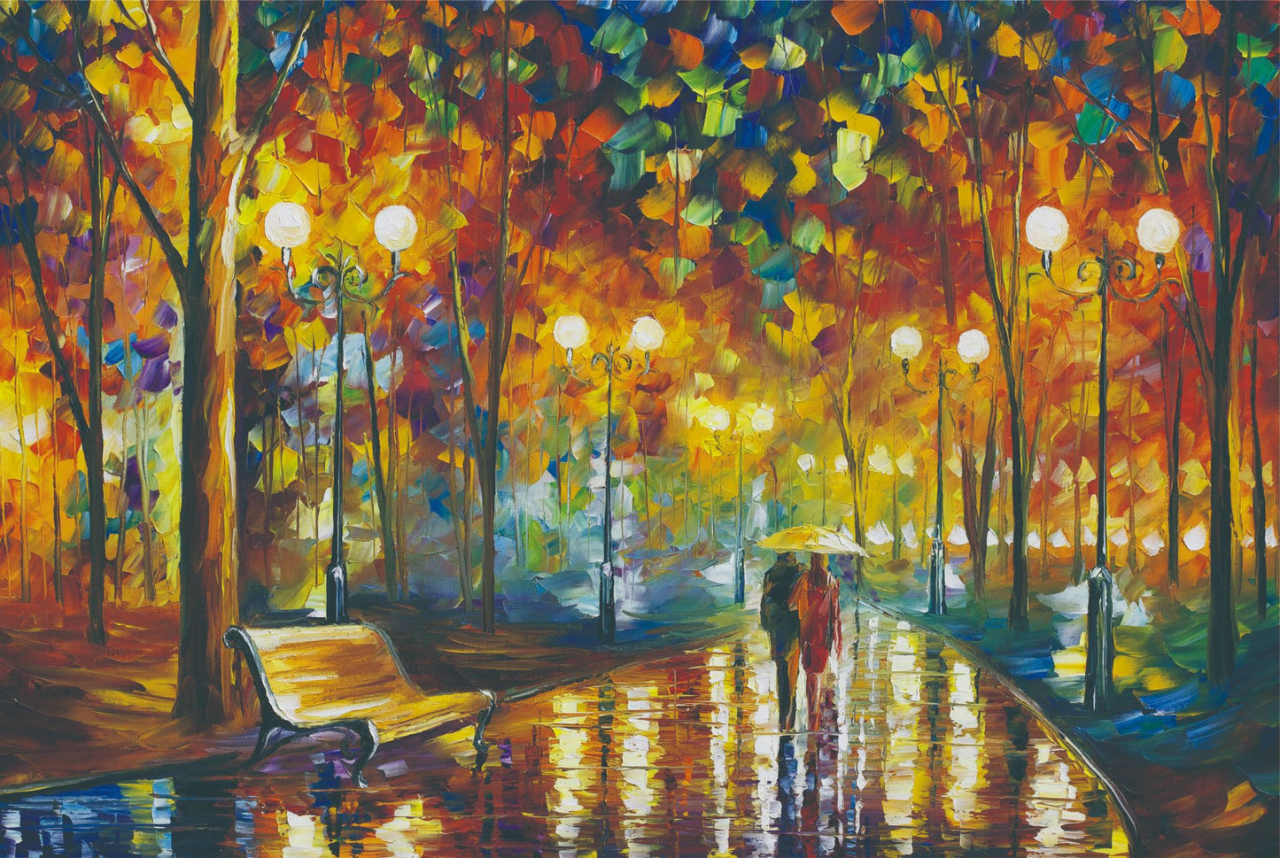 Walking puzzle in the rain V888-ELOSUNG3097