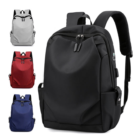 Black Modern Anti-Theft Laptop Backpack with USB Charging Port - Water-Repellent Travel & Business Bag for V888-ELOSUNG32152