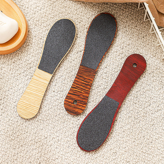 Khaki Professional Pedicure Foot File 10-Pack - Double-Sided Callus Remover with Wooden Handle V888-ELOSUNG32851