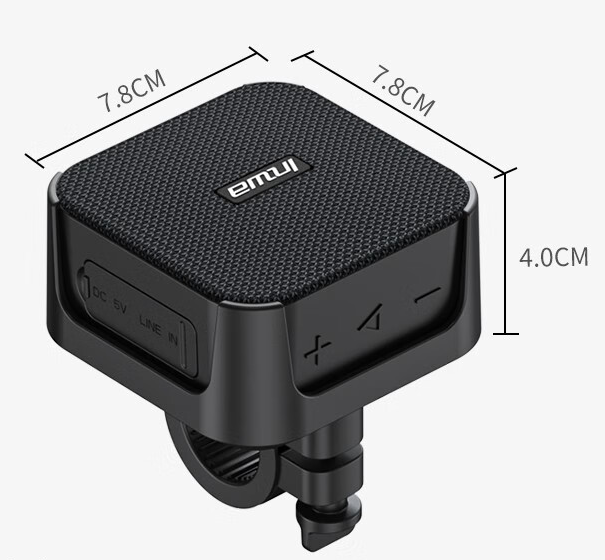 Rugged Portable Bike Bluetooth Speaker - Waterproof Outdoor Sound System with Mount V888-ELOSUNG33714