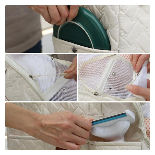 Beige Fashionable Pet Carrier Bag - Stylish Handbag for Cats and Small Dogs V888-ELOSUNG34279