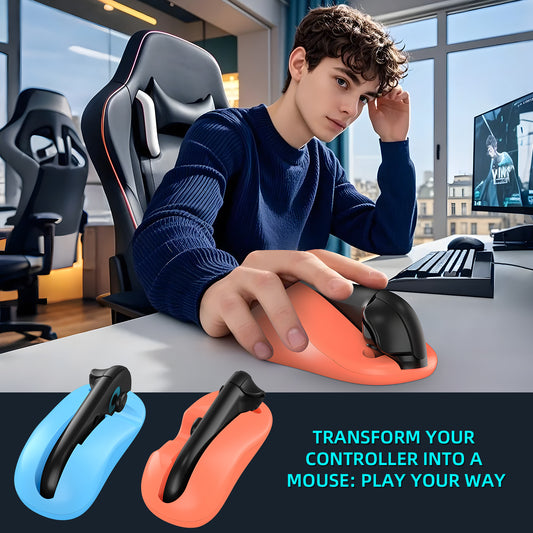 Ergonomic Mouse Grip for Nintendo Switch Joy-Con - 2-Pack Controller Holder (black) V888-ELOSUNG35549