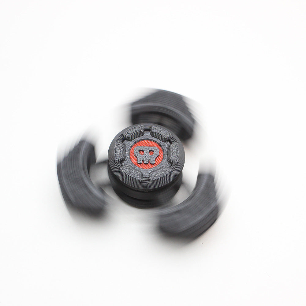Two Sci-Fi Triangular Keychain Fidget Spinner - 3D Printed EDC Stress Relief Toy(black) V888-ELOSUNG35770