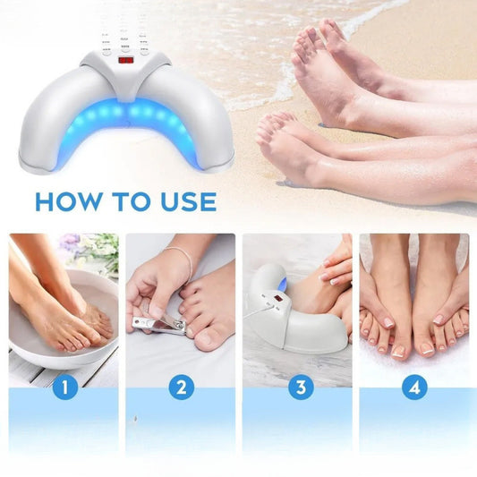 Black Portable UV LED Nail Lamp - Open Arch Dryer for Gel Polish with Smart Sensor & 3 Timers V888-ELOSUNG36053