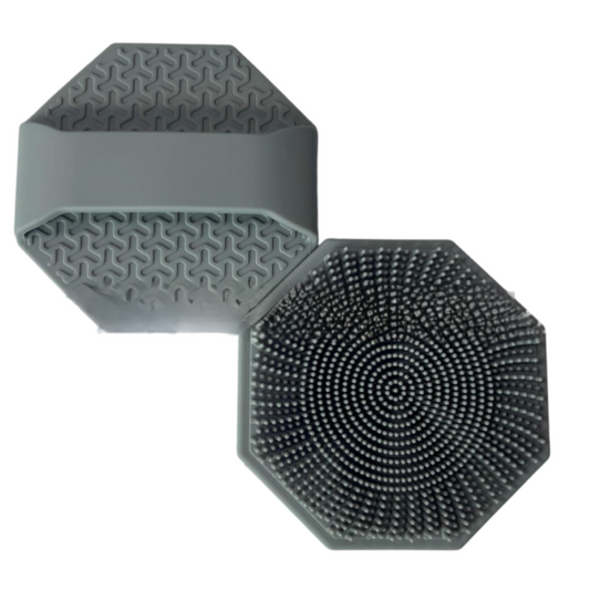 4-Pack Silicone Face Scrubber & Gentle Exfoliator - Antimicrobial Facial Cleansing, Multi-Color Brush Set V888-ELOSUNG39196