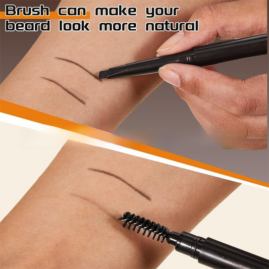 4-Pack Black Beard Filler Pen for Men - Waterproof, Precision Tip and Brush for Covering Beard and Hairline V888-ELOSUNG39217