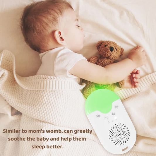Portable Baby Sleep White Noise Machine(12.5*7*3.5 CM) With Soothing Sounds, RGB Night Light & Auto Timer - V888-ELOSUNG39274