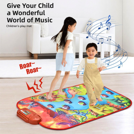 2-Pack Kids Multifunctional Electronic Dance Mat - Undersea World & Space Theme Play Mat with Sound V888-ELOSUNG39965