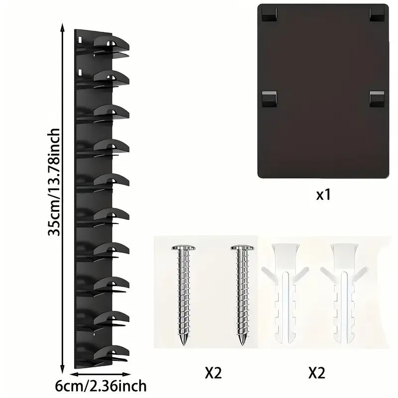 White Hat Organizer for Baseball Caps - Multi-Layer Wall Mounted Cap Rack for Space-Saving Storage V888-ELOSUNG40127