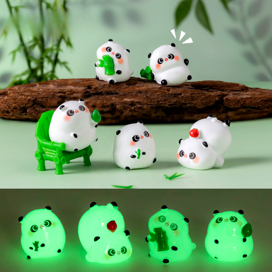 5-PCS Green Miniature Resin Bamboo and Bamboo Chair Figurines for DIY Micro Landscape Fairy Garden V888-ELOSUNG40497