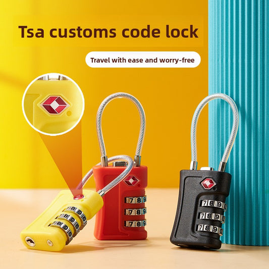 Black TSA Approved Cable Combination Padlock 3-Digit Security Lock for Travel Luggage Suitcase Gym Lockers V888-ELOSUNG40905