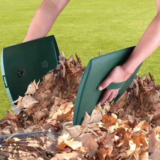 Pair of Horticultural Leaf Rake Hand Tools Set Large Plastic Claw Grabber Ideal for Collecting Yard Debris, V888-ELOSUNG41219