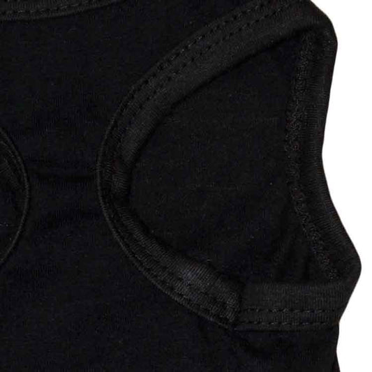 2 Pack "SECURITY" Printed Dog Vest Size M - Black Cotton Pet T-Shirt - Lightweight Summer Tank Top for Small V888-ELOSUNG41356