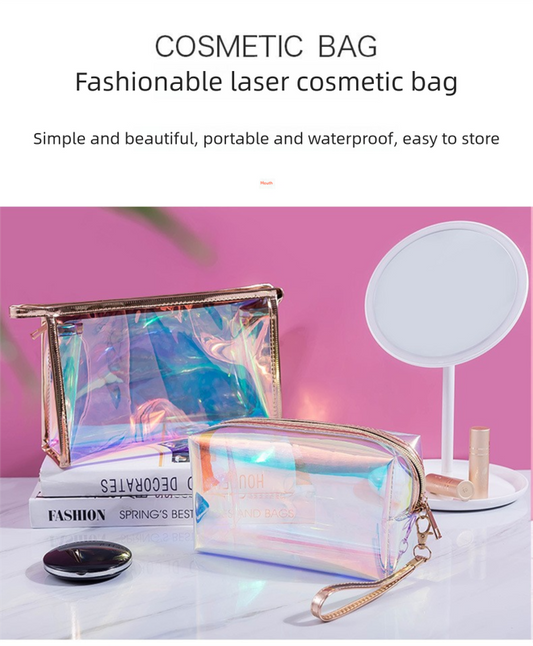 4 PCS Holographic Mini Coin Purses - Iridescent TPU Keyring Pouch - Waterproof Clear Storage for Earbuds, V888-ELOSUNG41422